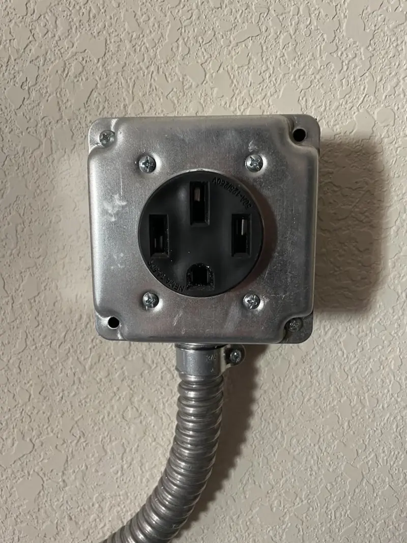 NEMA 14-50 outlet installed for Electrical Panel Upgrade in Robbinsdale